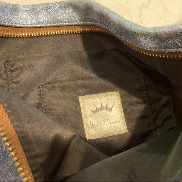 Head Regal Metallic Blue Crossbody Bag - Picture 5 of 5